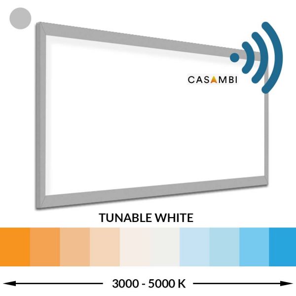 LED Panel 120x60 cm Tunable White - verstellbar von warmweiß zu tageslicht über konstenloser Casambi-App - Im Designshop Lichtraum24.de kaufen
