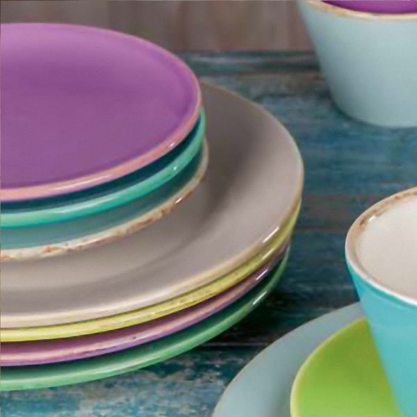 Italienische Keramik Frühstücksteller und Dessertteller in 6 Farben online bei Lichtraum24 kaufen