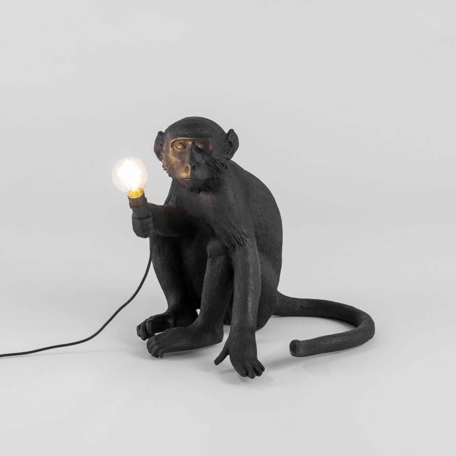 Seletti Monkey Lamp sitting Außenleuchte schwarz kaufen