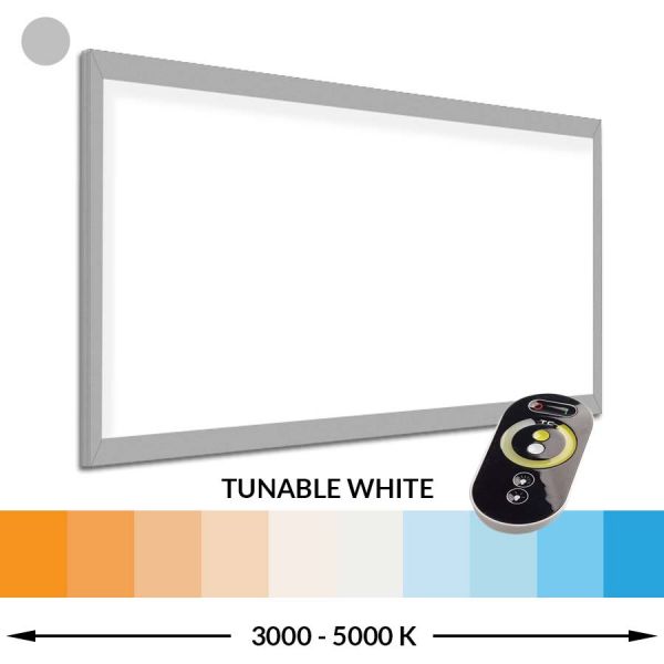 LED Panel 120x60 cm Tunable White - verstellbar von warmweiß zu tageslicht über Fernbedienung - Im Designshop Lichtraum24.de kaufen