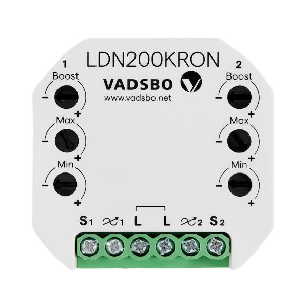 Doppel-Tastdimmer LDN200KRON von Vadsbo - LED Problemlos dimmen