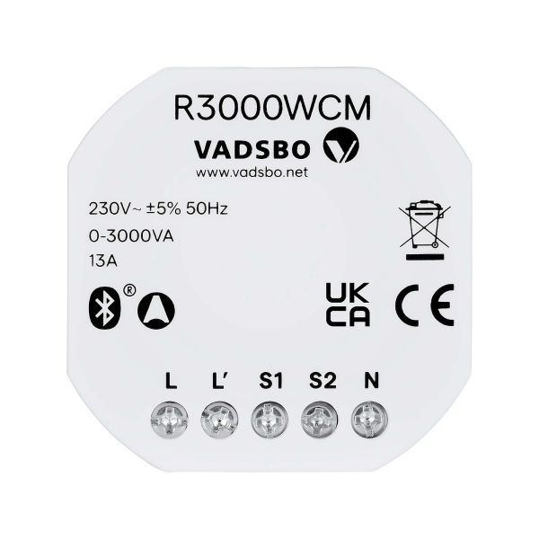 VADSBO R3000WCM - Casambi-Relais und 2-Taster-Modul | Lichtraum24.de
