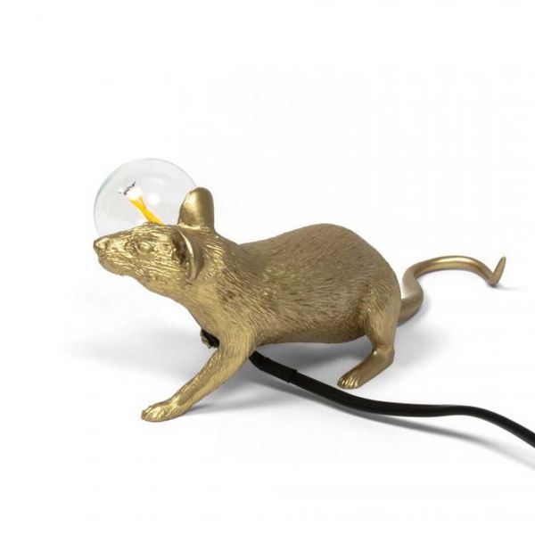 Seletti Mouse Lop Gold Tischleuchte im Designshop Lichtraum24.de kaufen