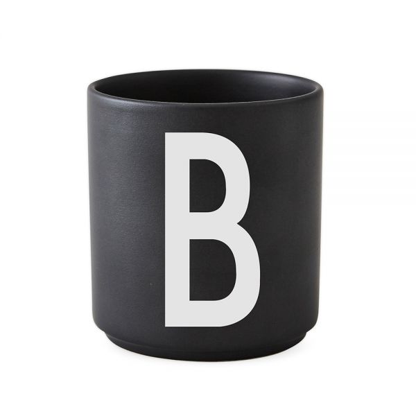 Design Letters AJ Porzellan Becher mit Buchstabe B in schwarz kaufen | Lichtraum24.de