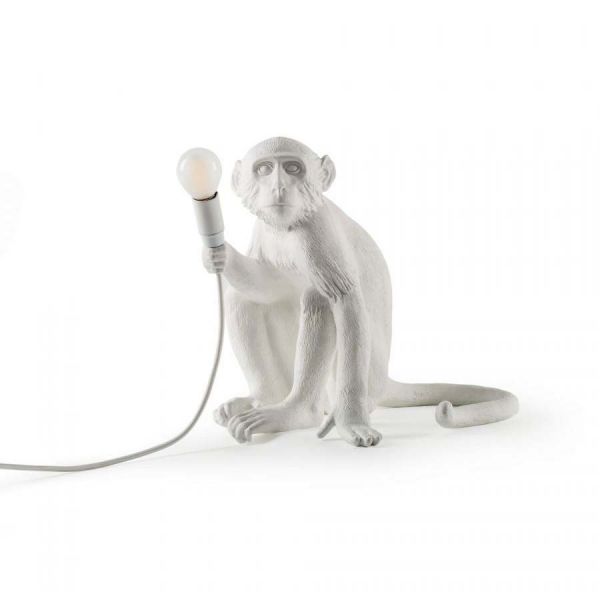 Seletti Monkey Lamp Sitting Weiß im Designshop Lichtraum24.de kaufen
