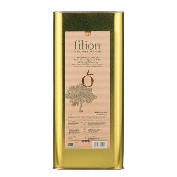 Biologisches Olivenöl mit geschützter Ursprungsbezeichnung im 5-l-Kanister im Schop von Lichtraum24.de