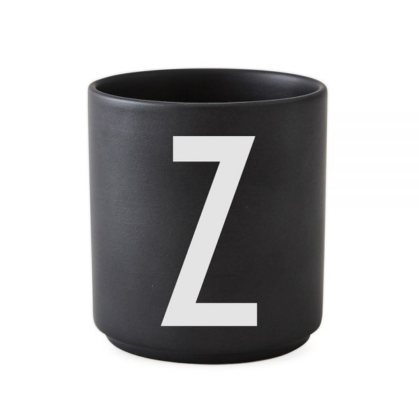 Design Letters AJ Porzellan Becher mit Buchstabe Z in schwarz kaufen | Lichtraum24.de